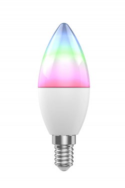 LED Крушка Woox смарт крушка Light - R9075 - WiFi Smart E14 LED Bulb RGB+White, 5W-40W