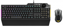 Клавиатура ASUS TUF Gaming Combo K1, USB, RGB, Черна + ASUS TUF Gaming M3, 7000 dpi