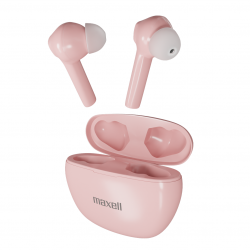 Слушалки MAXELL Dynamic True Wireless, Bluetooth 4.2, 16Ω, 20.000Hz, Розови с докинг кутийка