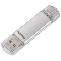 HAMA C-Laeta, 128GB, USB-A,USB-C, 40MB/s, Сребриста