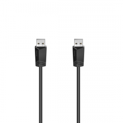 Кабел HAMA, 2х USB-A, 480MB/s, 1.8м, Сив
