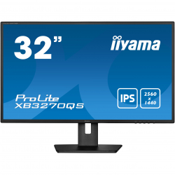 Монитор IIYAMA XB3270QS-B5, 31.5" 2560x1440 WQHD, IPS, 4ms, 250 nits, HDMI, DVI, DP, VESA