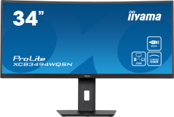 Монитор IIYAMA XCB3494WQSN-B5 34'', VA, , Anti Glare, 3440x1440, 120Hz, 21:9, 0.4ms, HDMI, USB-C