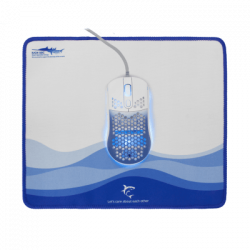 Мишка Мишка + подложка White Shark GMP-2201 MEGALODON, бяла на най-ниска цени