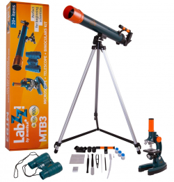 Комплект микроскоп, телескоп и бинокъл Levenhuk LabZZ MTB3