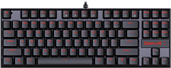 Клавиатура Redragon K552 Kumara, геймърска, механична, USB, RGB LED подсветка, Черна