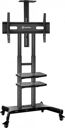 Стойка за монитор Onkron Mobile TV Stand for 50-83” TVs with Wheels Shelves