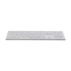 Клавиатура Безжична Rapoo E9800M, USB, Bluetooth, 2.4GHz, Бяла