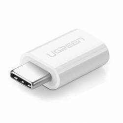 Кабел/адаптер Адаптер Ugreen, micro USB към USB-C, 480Mbps, Бял