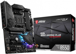 Дънна платка MSI MPG B550 GAMING PLUS, AM4, 4xDDR4, 3200MHz, ATX