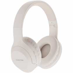 Слушалки CANYON BTHS-3, Bluetooth, USB, 20KHz, 32Ω, Бежови, сгъваеми с микрофон