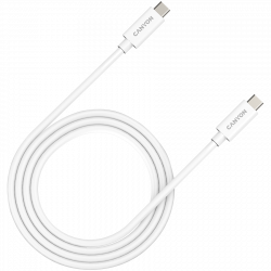 Кабел/адаптер Кабел CANYON UC-44, USB-C към USB-C, 40Gbps, 240W, 48V, 1м, Бял