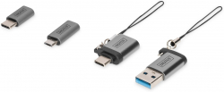 Кабел/адаптер ASSMANN Комплект USB адаптери 4 в 1 DB-300510-000-G