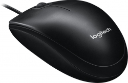 Мишка Logitech M100, с кабел, 1000 dpi, с 3 бутона, черен цвят