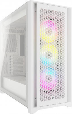 Кутия Corsair iCUE 5000D RGB AIRFLOW, Бял