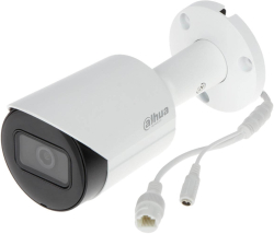 Камера Dahua IPC-HFW2241S-S, 2MP, H.265+, 3.6mm, F1.6, IR 30m, Микрофон, PoE, IP67, ONVIF