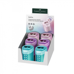 Канцеларски продукт Faber-Castell Острилка Sparkle Rollon, асорти