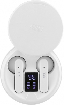 Слушалки TNB Shiny 2, безжични, с Bluetooth, бели