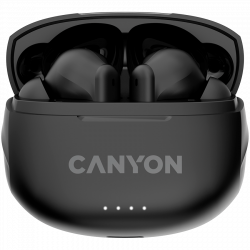 Слушалки Canyon TWS-8, Bluetooth 5.3, с микрофон, черен