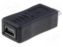 Кабел/адаптер VCom адаптер Adapter Micro USB M to Mini USB F - CA418