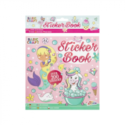  Moxy Книжка със стикери, 9 листа, розова