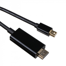 Кабел/адаптер VCom Кабел Mini Display Port M - HDMI M 4K 2160p - CG615L-1.8m-4K Black