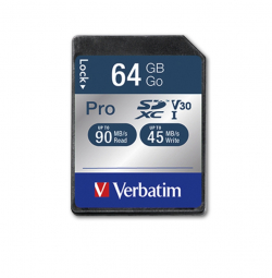SD/флаш карта Verbatim 64GB SDHC Pro Class 10 UHS-I