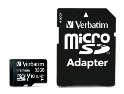 Verbatim Premium micro SDHC 32GB Class 10 (Incl. Adaptor)