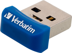 USB флаш памет Verbatim Nano Store, 64GB, USB 3.2, Синя