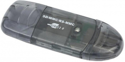 Картов четец Четец за флаш карти GEMBIRD FD2-SD-1, USB mini card reader-writer