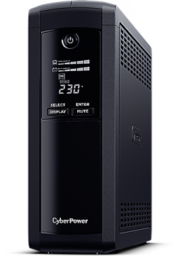 Непрекъсваемо захранване (UPS) CyberPower VP1600ELCD, 1600VA, 960W, Line-Interactive, 5x шуко