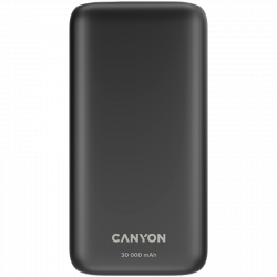 Батерия за смартфон Canyon CNE-CPB301B, Power bank 30000mAh Li-poly battery, Input Micro: DC5V-2A, 9V-2A