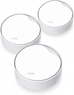 Безжични WiFi Mesh системa Безжична Wi-fi 6 Mesh система TP-Link Deco X50-PoE(3-pack) AX3000