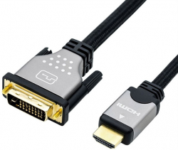 Кабел/адаптер Cable DVI M - HDMI M, 5m, 4K, Roline 11.04.5873