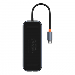 USB Хъб Baseus AcmeJoy 4-портов USB-C към 1x USB-C - 4x USB3.0 - сив