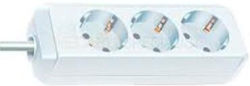 Контакт Разклонител 3x 2P+E с кабел 1.5m Бял - Brennenstuhl Eco-line BS1158610015