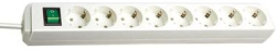 Контакт Разклонител 8x 2P+E с ключ и кабел 3m Бял - Brennenstuhl Eco-line BS1159320018