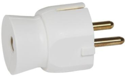 Продукт Щепсел 2P+E 16A с кабел назад Бял - Legrand Helium 50315