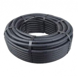 Гофрирана тръба Ф25 320N 2221 черна, с корда, 50 метра