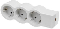 Контакт Разклонител 3x 2P+E Шуко, без кабел, цвят Бял, Standart - Legrand Standart 694573