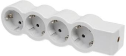 Контакт Разклонител 4x 2P+E Шуко, без кабел, цвят Бял - Legrand Standart 694575