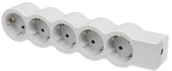 Контакт Разклонител 5x 2P+E Шуко, без кабел, цвят Бял - Legrand Standart 694577