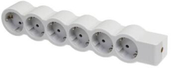 Контакт Разклонител 6x 2P+E Шуко, без кабел, цвят Бял - Legrand Standart 694579