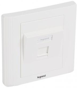 Розетка 1ХRJ45 празна FM наклонена - Legrand Linkeo C 632796