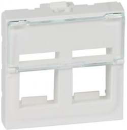 Розетка Mosaic 2XRJ45 празна - Legrand Linkeo C 78610