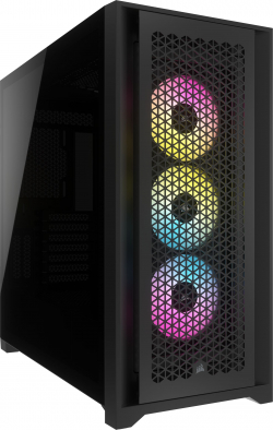 Кутия Corsair iCUE 5000D RGB Airflow Tempered Glass, черен