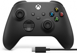 Мултимедиен продукт Геймърски контролер Microsoft Xbox, Безжичен, USB-C, Черен