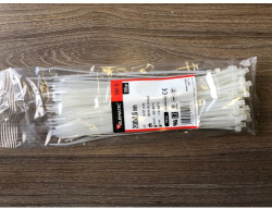 Продукт Кабелни връзки 365x7.5 /100бр/ ELEMATIC  БЕЛИ