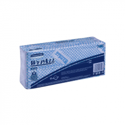 Почистващ продукт Kimberly-Clark Кърпа WypAll X50 7441, 41.8 х 24.7 cm, синя, 50 броя