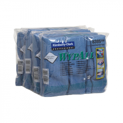 Почистващ продукт Kimberly-Clark Микрофибърна кърпа WypAll 8395, 40 х 40 cm, синя, 6 броя